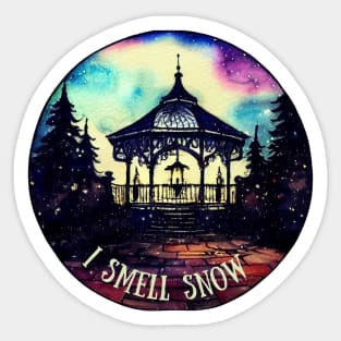 Gazebo at Town Square - I Smell Snow - Gilmore Sticker